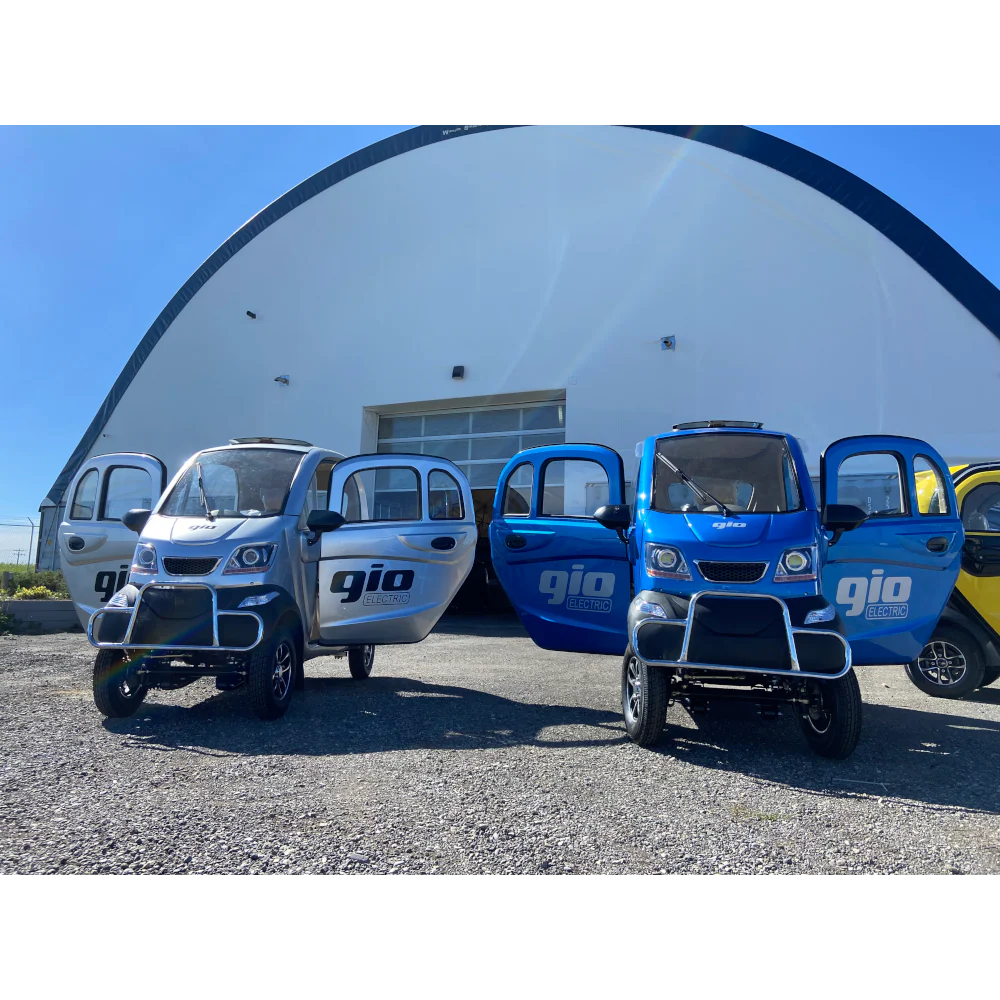 GIO All-Season Enclosed Mobility Scooter - Silver - With Winter Heater & Summer Fan - Image 3