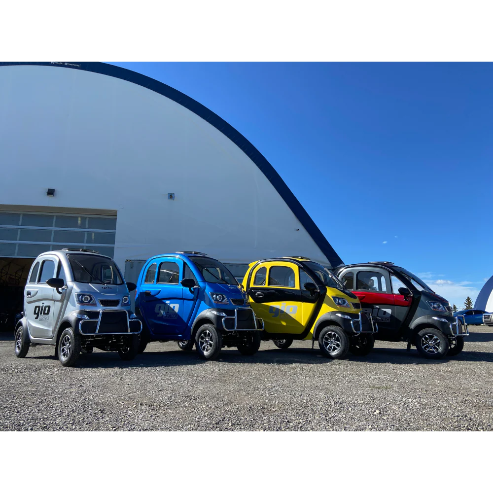 GIO All-Season Enclosed Mobility Scooter - Yellow & Black - With Winter Heater & Summer Fan - Image 3