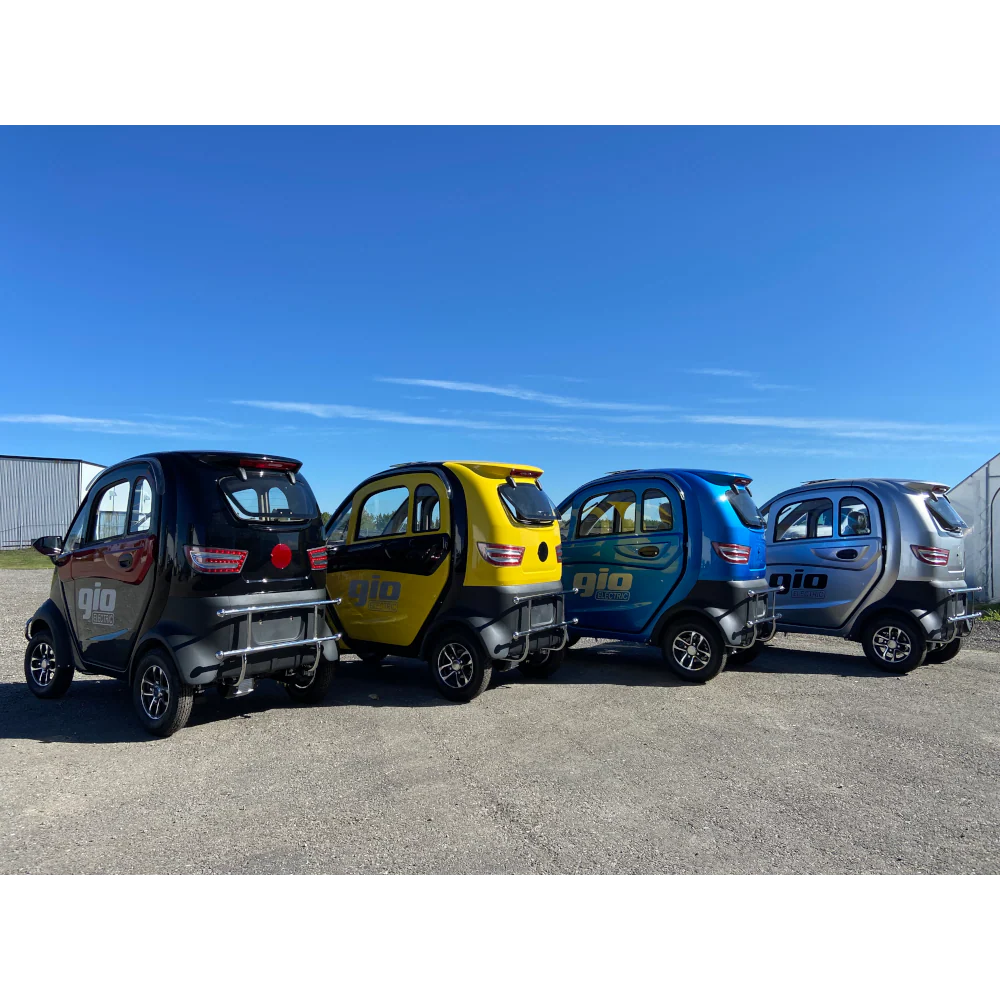 GIO All-Season Enclosed Mobility Scooter - Yellow & Black - With Winter Heater & Summer Fan - Image 4