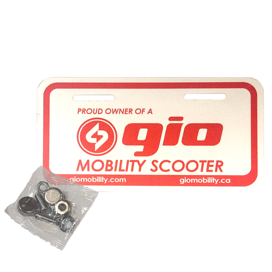 GIO Mobility Scooter Vanity Plate - Image 7