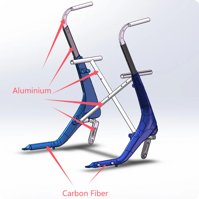 GIO NIMBUS | Light Weight - Heavy Duty | Folding Mobility Walker - Image 14