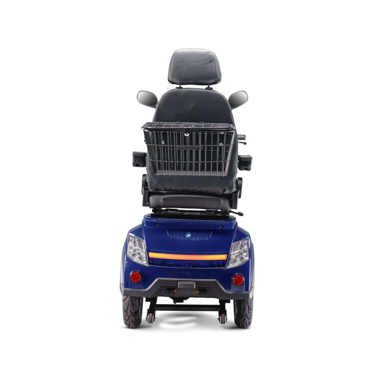 GIO Titan Premium Heavy Duty Mobility Scooter for Outdoors With Twist Grip Throttle - Blue - Image 4