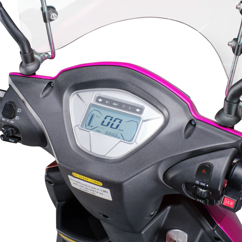 GIO Titan Premium Heavy Duty Mobility Scooter for Outdoors With Twist Grip Throttle - LIMITED EDITION PINK - Image 10