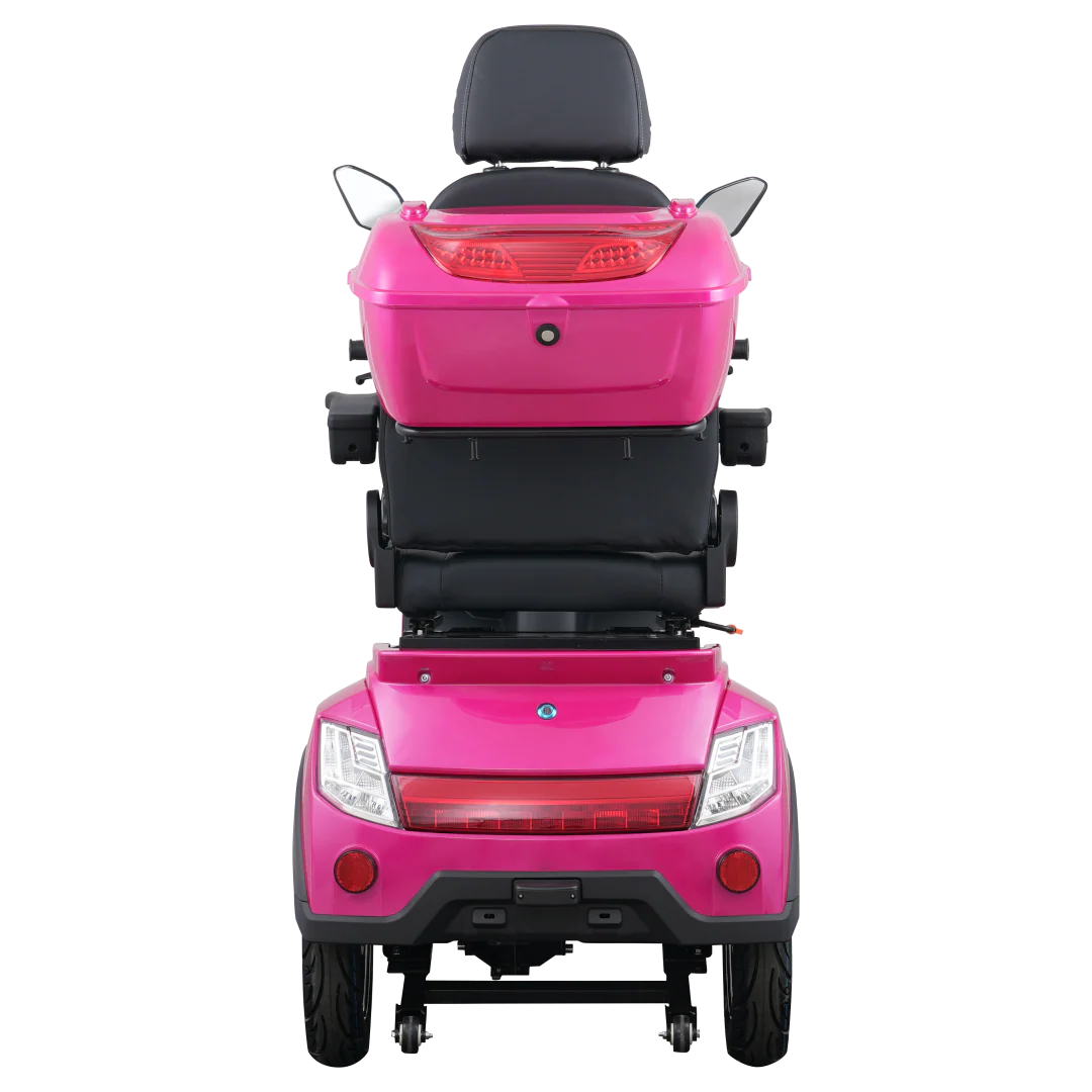 GIO Titan Premium Heavy Duty Mobility Scooter for Outdoors With Twist Grip Throttle - LIMITED EDITION PINK - Image 6