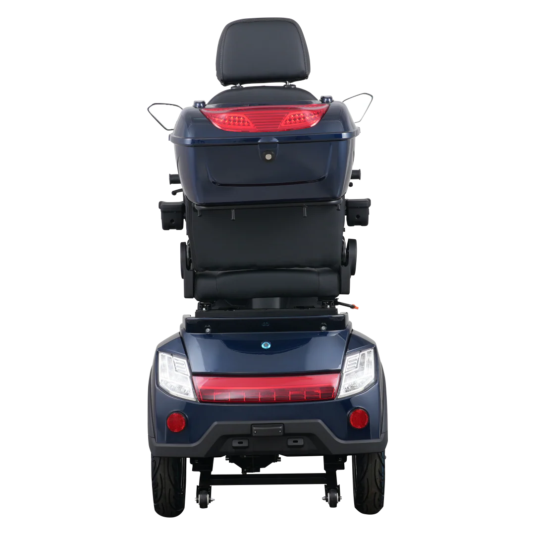 GIO Titan Premium Heavy Duty Mobility Scooter for Outdoors With Twist Grip Throttle - Blue - Image 6