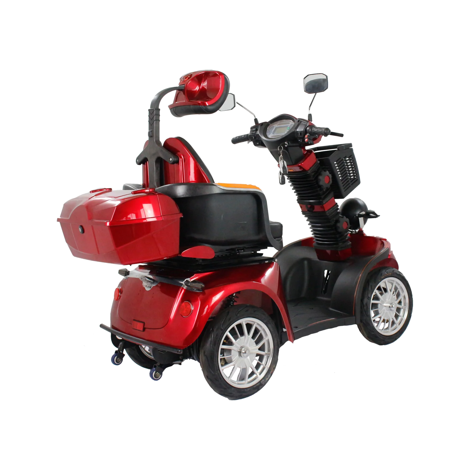 GIO Tron PRO 4-Wheeled Smart Mobility Scooter | Red | w/GIO PRO Battery - Image 11