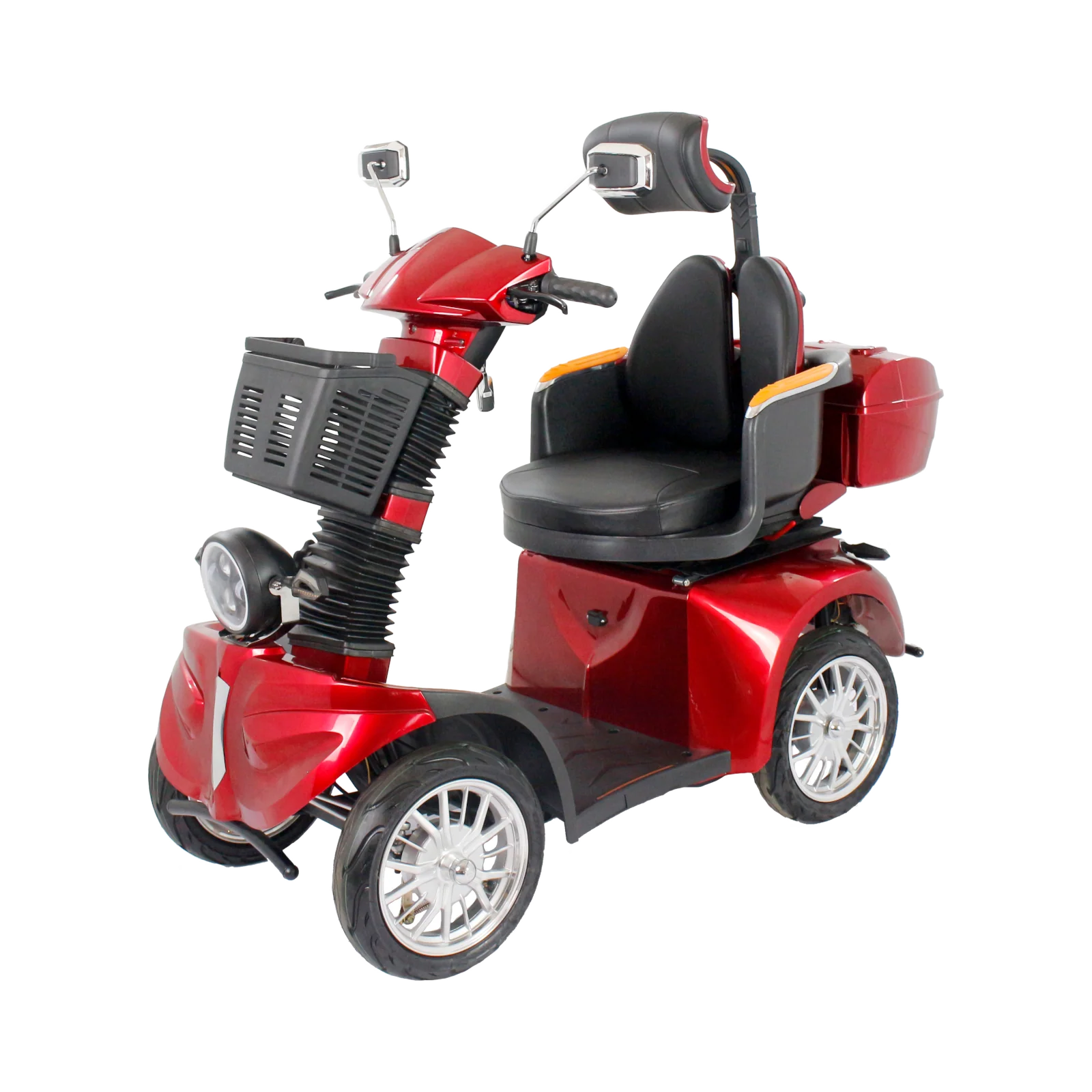 GIO Tron PRO 4-Wheeled Smart Mobility Scooter | Red | w/GIO PRO Battery - Image 5